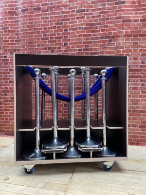 Afzetpalen met koorden set van 10 [blauw]