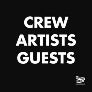 Framebanner Crew Artists Guests [78 *78cm]