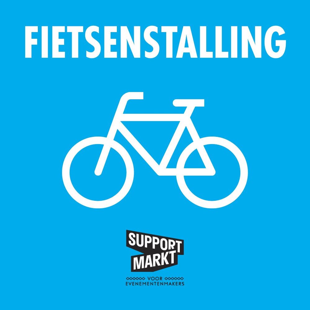 Framebanner Fietsenstalling [78 *78cm]