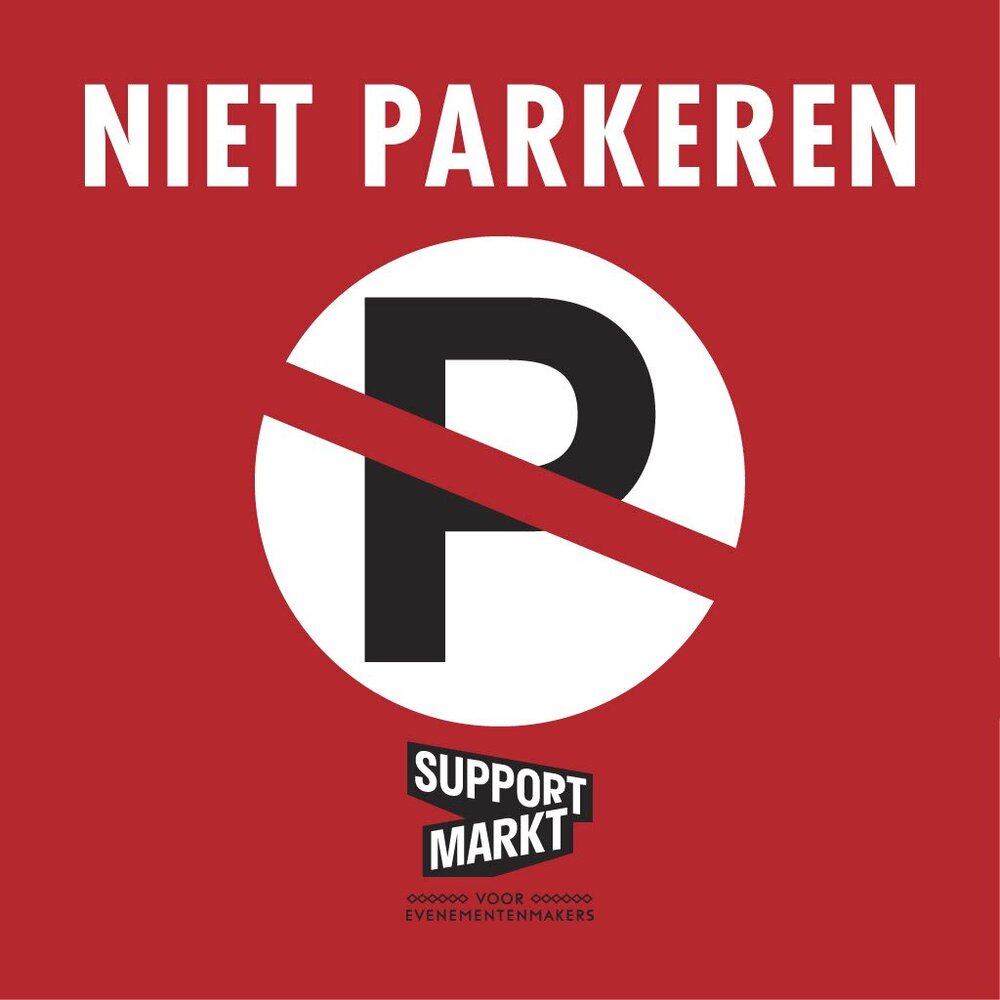 Framebanner Niet Parkeren [78 *78cm]