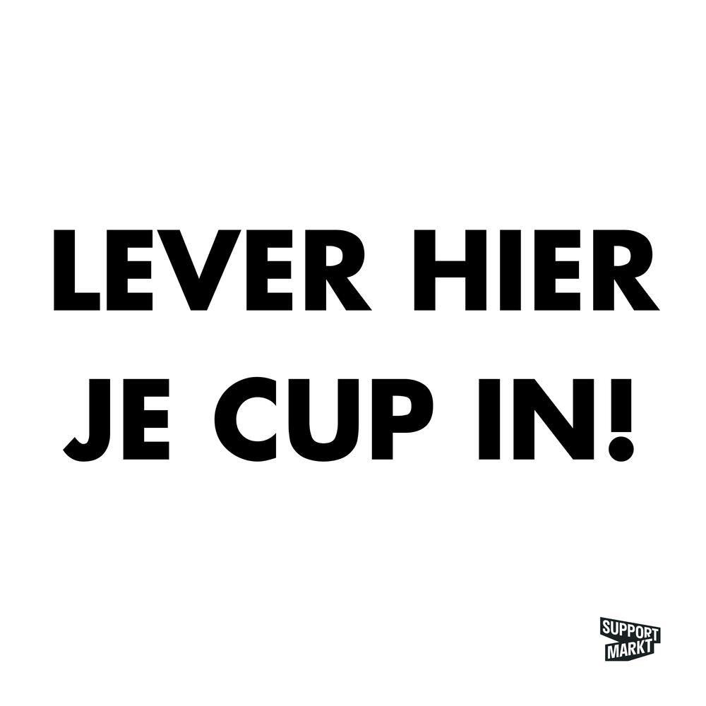 Framebanner Cup inleveren [78 *78cm]