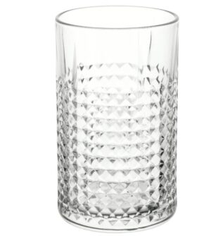 Theelicht Frasera hoog | helder glas met motief