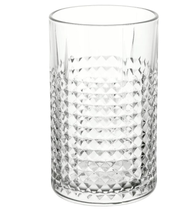 Theelicht Frasera hoog | helder glas met motief