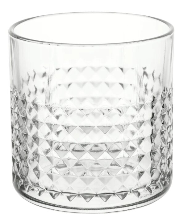 Theelicht Frasera laag | helder glas met motief