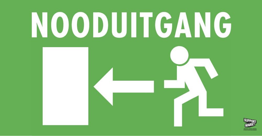 Nooduitgang <- links [hekwerkbanner 338 *174cm]