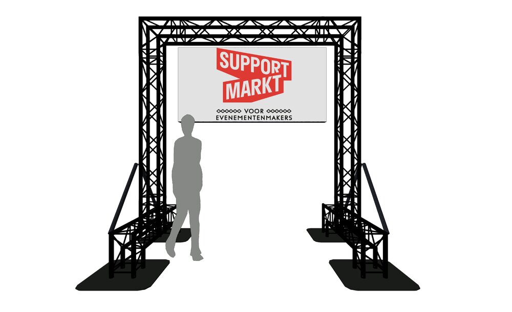 Ledscherm Buiten 1 x 2 meter met truss constructie [ prijs op aanvraag ]