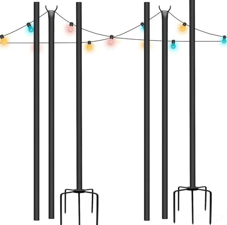 Prikkabelpalen max 3m hoog (voor in grond) | set van 8