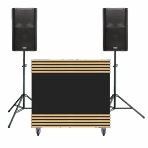 Luxe LED DJ Booth XL- Zwart (incl. 2x K12 en accessoires)
