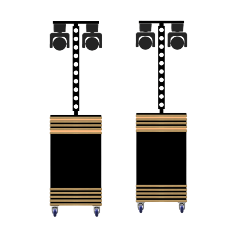 Luxe LED Licht Set - Moving Heads  | Set van 2