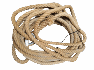 Theatertouw lengte 18m | kleur lichtbruin