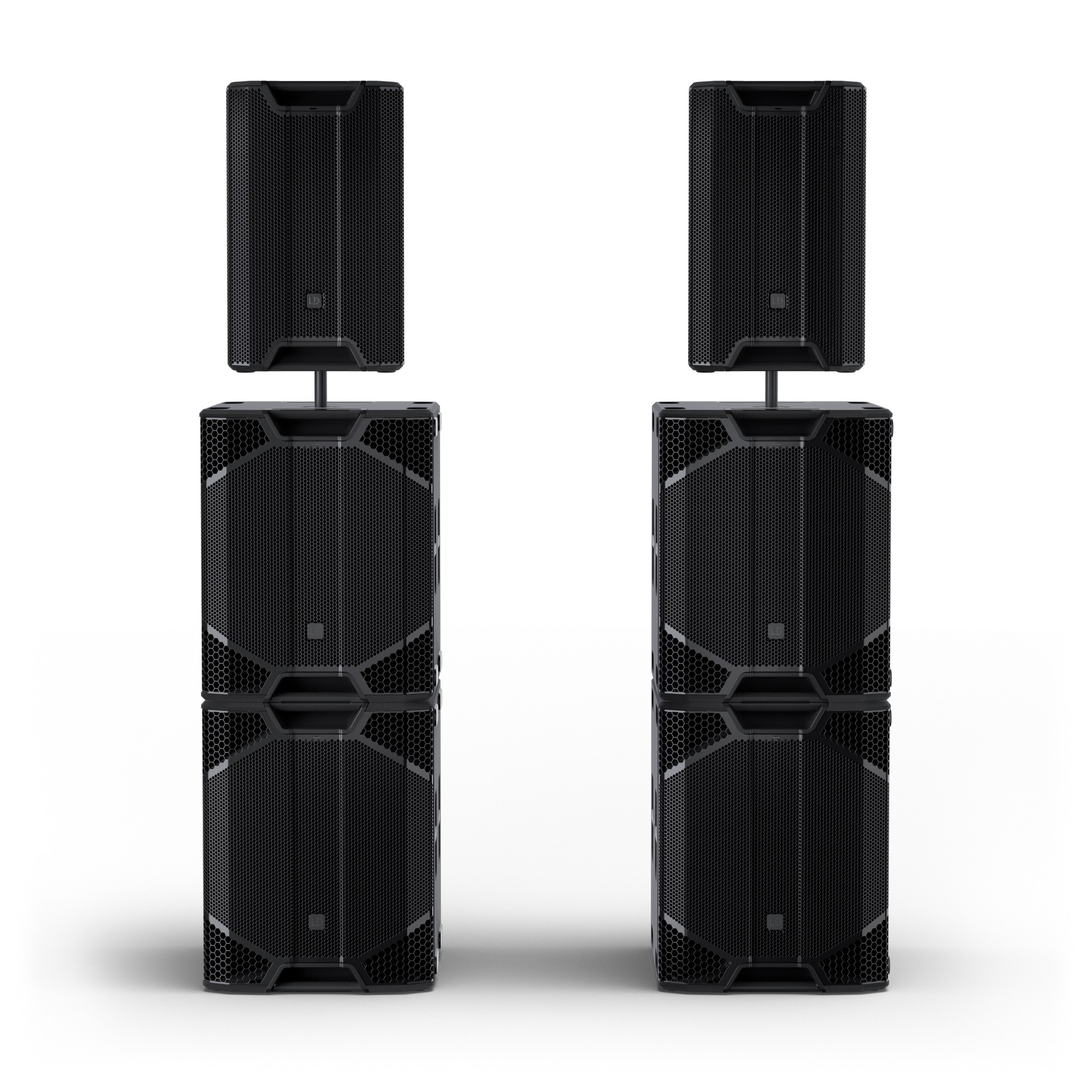 Geluid set | 2x LD PRO 15 + 4x LD SUB 21 [ +/- 500 personen ]