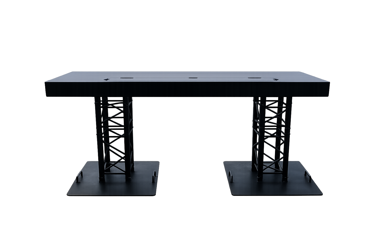 DJ Booth zwart op truss